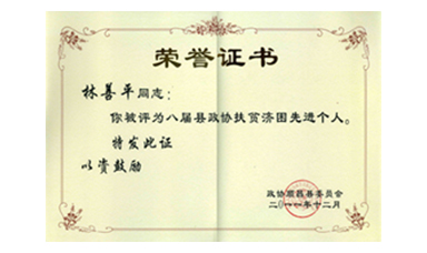 盡心盡力謀發展 盡職盡責為和諧--記縣政協常委、虹潤公司董事長林善平